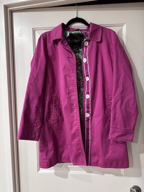 Coach Pink Cotton Trench Coat